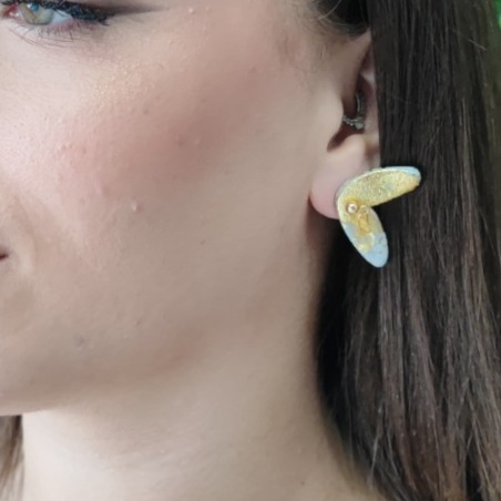 Butterfly quarzo citrino, orecchini