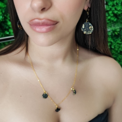 Moon calcedonio, collana