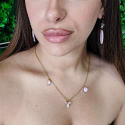 Moon Quarzo Rosa, collana