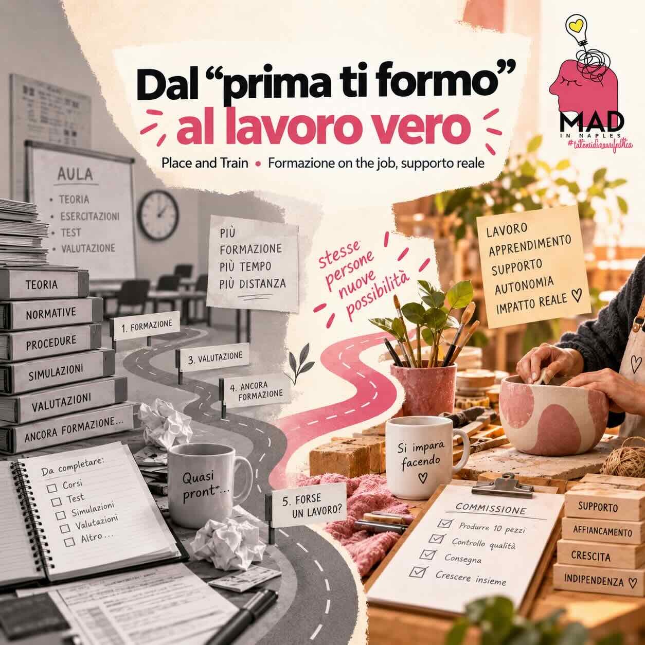 Dal “prima ti formo, poi forse lavorerai” al lavoro vero